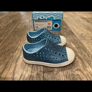 Child’s Native Jefferson Bling Sky and Shell White